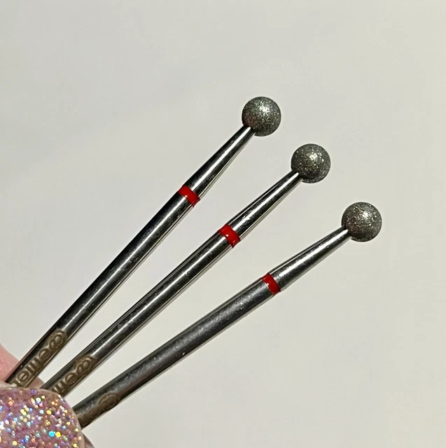 Bola de broca de uñas de diamante de llama/manicura/pedicura/e-file 4 mm 1 pieza
