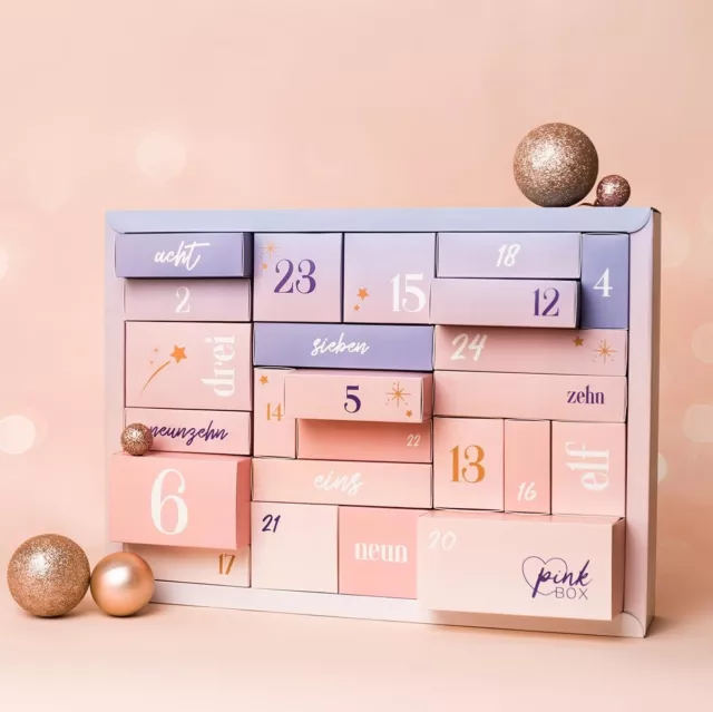 💄💄 Pink Box Premium Adventskalender 2023 | 24 angesagte & hochwertig 💄💄