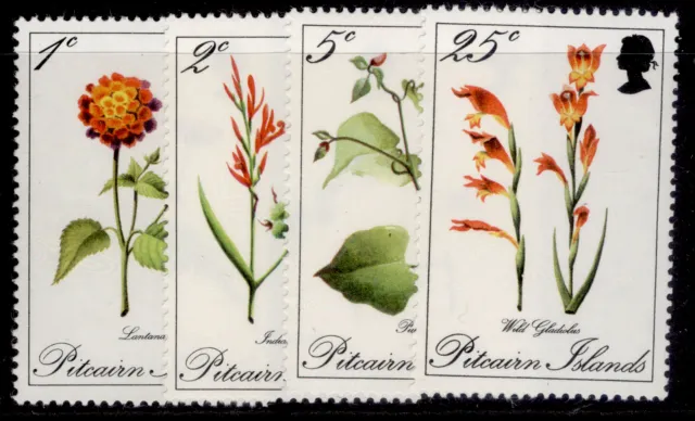 PITCAIRN ISLANDS QEII SG107-110, 1970 Flowers set, NH MINT.