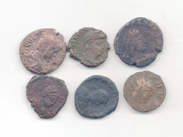 6 Roman Copper Coins-Lot B14