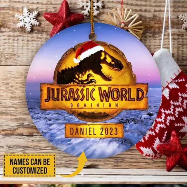 Jurassic Park Jurassic World Birthday Favor Sticker 1 Sheet Personalized