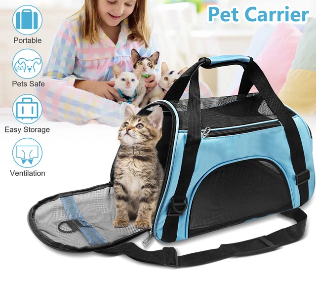 DOG CAT PET Carrier Bag Comfort Soft Sided Travel Tote Case Airline