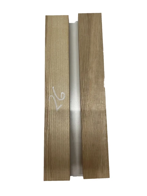2 Pack, White Ash Lumber Board - Wood Blanks - Wood Blocks 21"x 3"x 1-7/8" #26