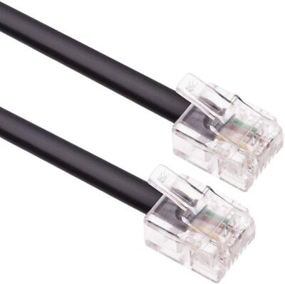 uxcell Male to Male 6P2C RJ11 Telephone Modems Cable Wire Line 10M Long 