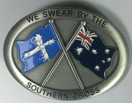 Eureka Xed Australian flags We swear by the Southern Cross belt buckle   D011104