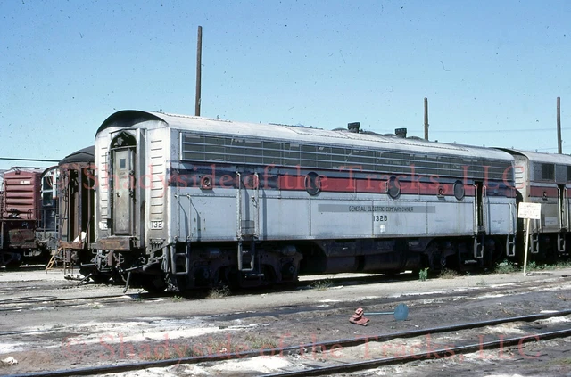 General Electric GE F Unit Diesel #132B Orig Slide Waycross 1967 on Seaboard CBQ