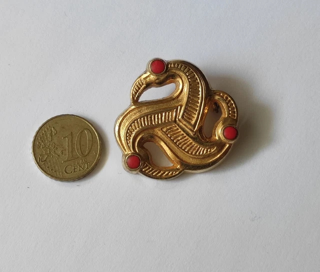 Bijou alliage doré broche créateur Camille et Lucie brooch