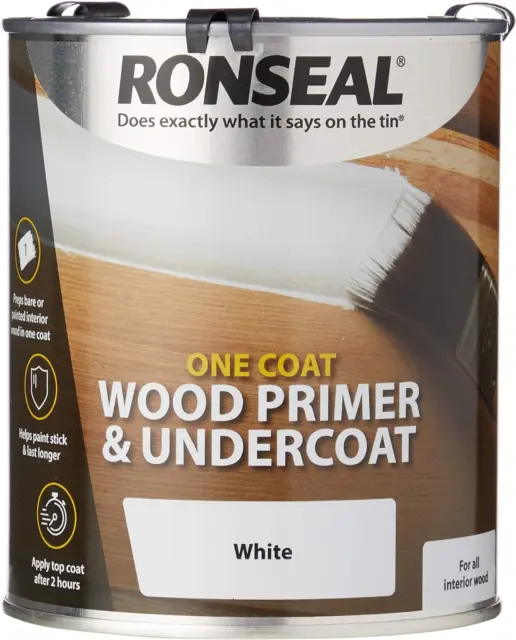 Primer y capa interior de madera Ronseal One Coat 750 ml