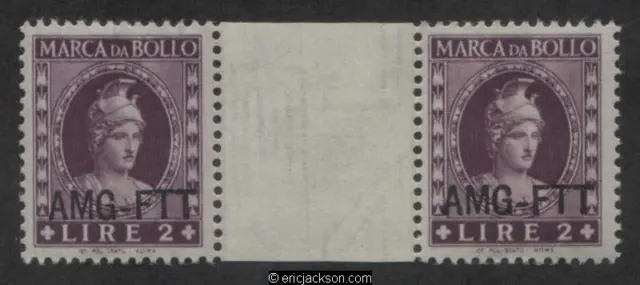 AMG Trieste Fiscal Revenue Stamp, FTT F52a mint, VF
