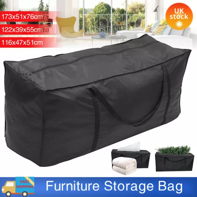 Large Heavy Duty XMAS CHRISTMAS TREE Bags Home STORAGE BAG Zip Sack Holder Black