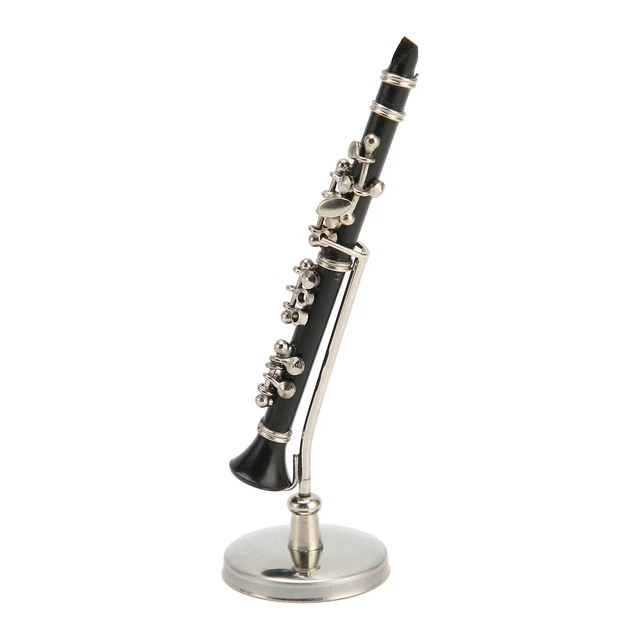 Clarinetto In Miniatura Con Supporto E Custodia Mini Strumento Musicale Mini