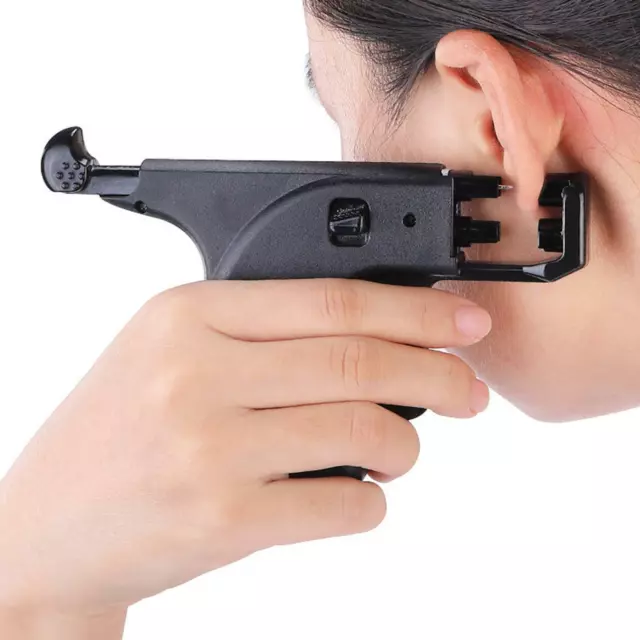 Professional Ear Body Piercing Gun with 98pcs Ear Studs Tool Kit Women Men