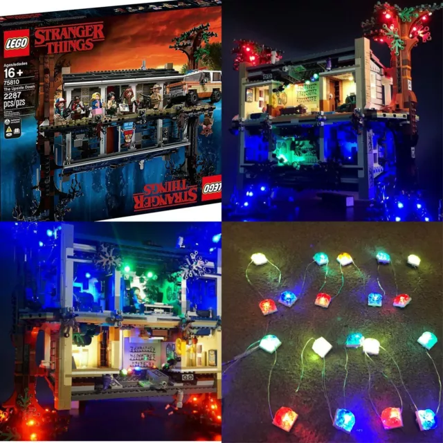 LEGO STRANGER THINGS 75810 - Kit illuminazione LED edifici - regalo geek  Netflix EUR 70,09 - PicClick IT