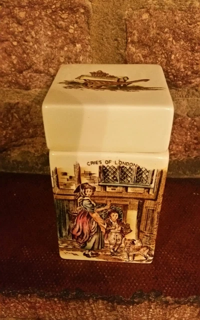 Cries Of London Tea Caddy By Crown Devon