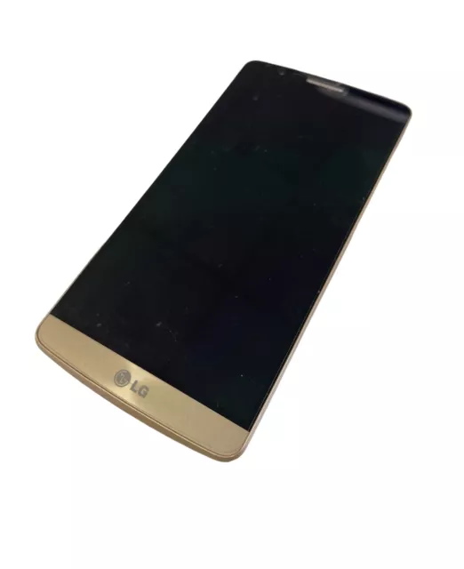 original LG G3 D855 Display / LCD + Touch mit Rahmen Gold Kupfer