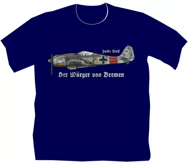 Fliegershirt Flieger T Shirt Flugsport Focke Wulf Modelle Der Würger Fw-190 16