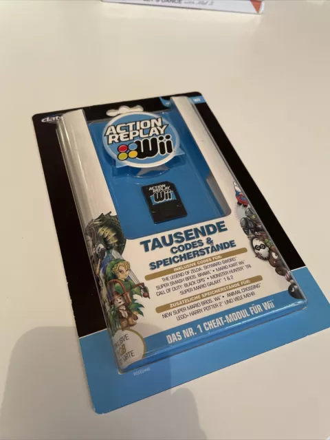 NEUF NEW action replay + carte SD 1 GB nintendo WII cheat code trich zelda mario