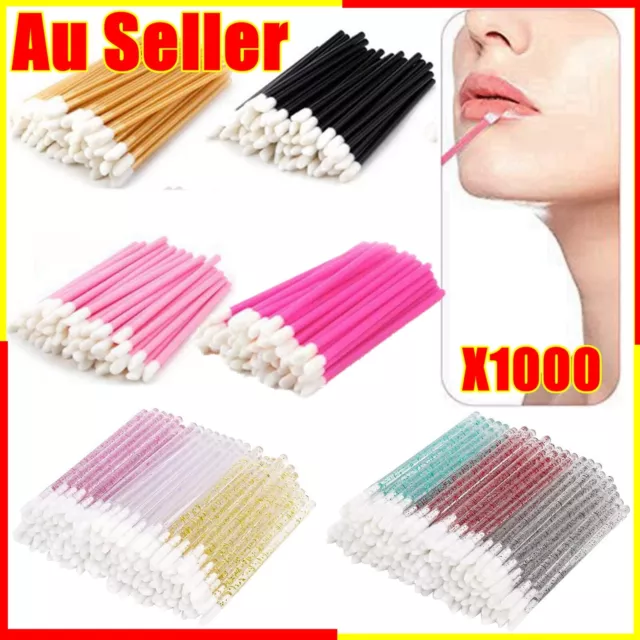 10/100/1000pcs Lip Gloss Brush Disposable Wands Lipstick Applicator Brushes AU