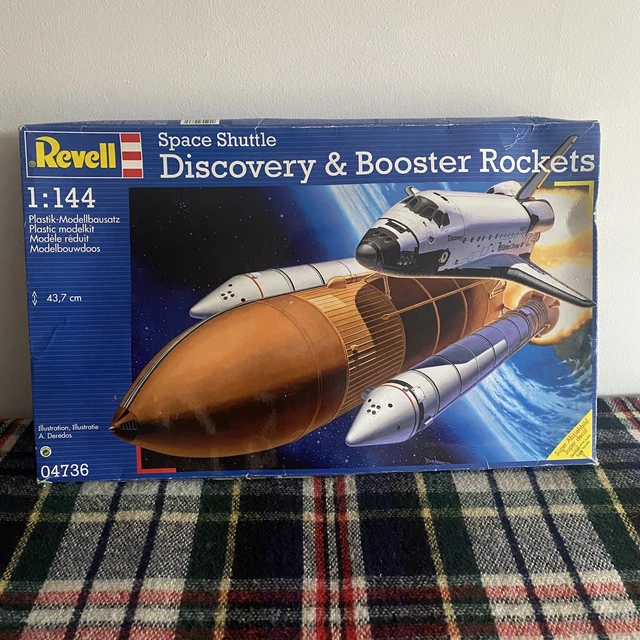 Maquette Revell Space Shuttle Discovery – 1:144 – Réf. 4544 – Vintage 1988 – Occasion