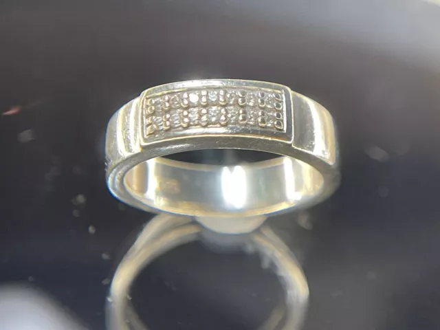 Silber Ring klassisch 925 Sterlingsilber mit Zirkonia Gr.57-58 Verlobungsring