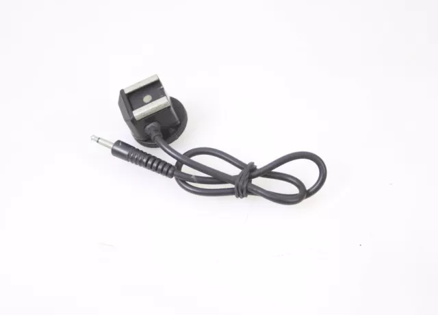 30cm 3.5mm Jack (Microphone) Pocket Wizard cord to Camera Flash hot shoe adapter