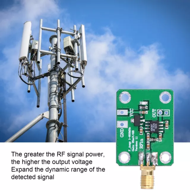 Detector Module RF Power Meter Logarithmic Detection Component 1‑600MHz☯