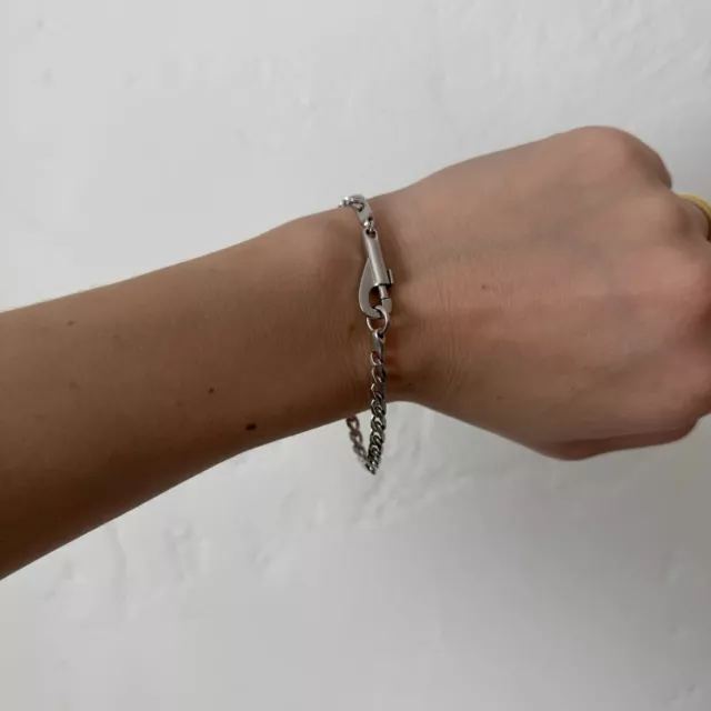 925 Sterling Silver 4mm Cuban Snap Chain Bracelet by Miansai