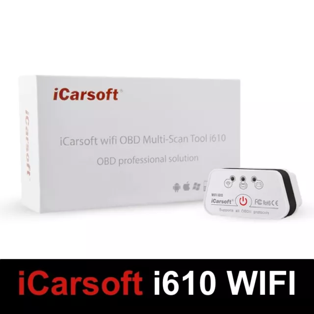 iCarsoft i610 WIFI | Valise Diagnostic Auto Multimarques | Outil Diag OBD2 2023