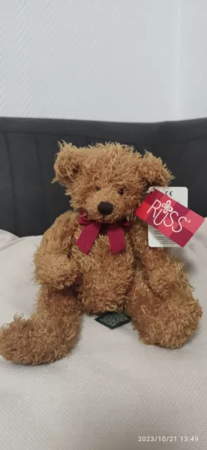 ⭐ Russ Berrie Jean- Claude Bear - Plüschtier Für Sammler Neu OVP Teddybär 2