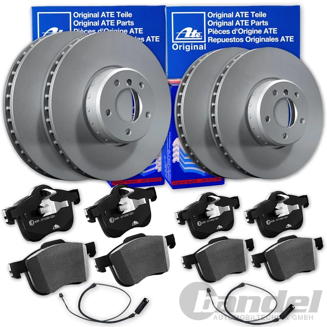 ATE Powerdisc Discos De Freno 245mm + Pastillas Traseras Apto Para Audi