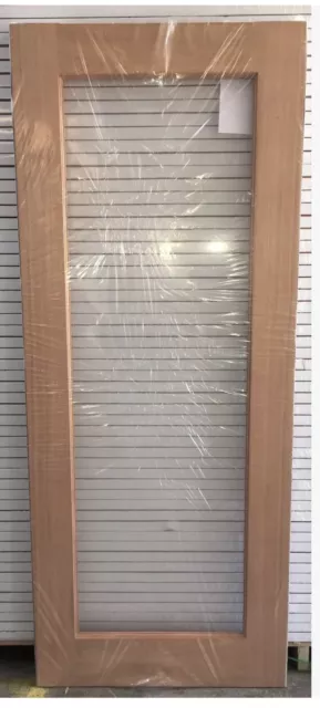 Single Lite Glass Timber Door with Clear Glass 2040 X 820 X 35 On XMAS SALE