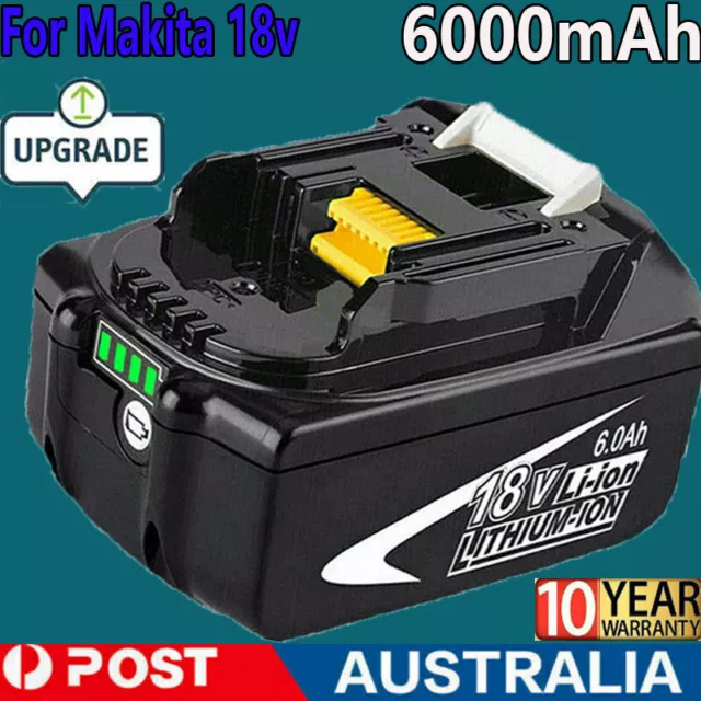 For Makita 18v Multi Tool Battery 6.0Ah Li-Ion Cordless BL1860 LED BL1850 BL1830