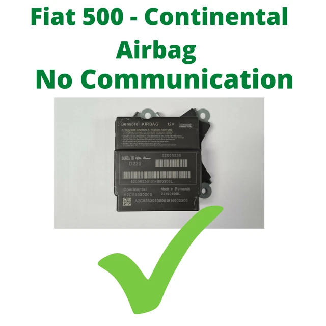 FIAT 500 51897810 Airbag ECU No Communication Postal Repair Service £95