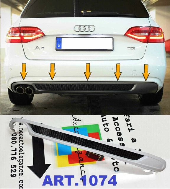 Spoiler Posteriore Per Audi A4 B8 2008-2013 – In ABS Nero Lucido, Aerodinamico E Sportivo