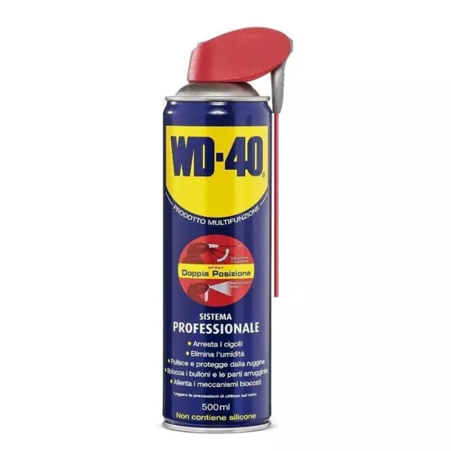 WD-40 39034 spray multiuso lubrificante sbloccante a doppia posizione 500 ML