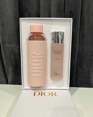 NUEVO EN CAJA Dior Rosa Botella de Agua Captura Total Esencia Intensiva Loción Set Nuevo