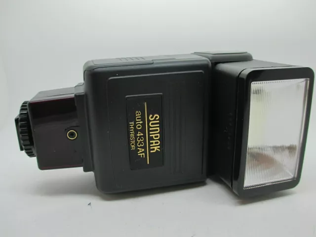 Sunpak Auto Thyristor 433 AF Shoe Mount Flash  for Nikon SLR DSLR Cameras