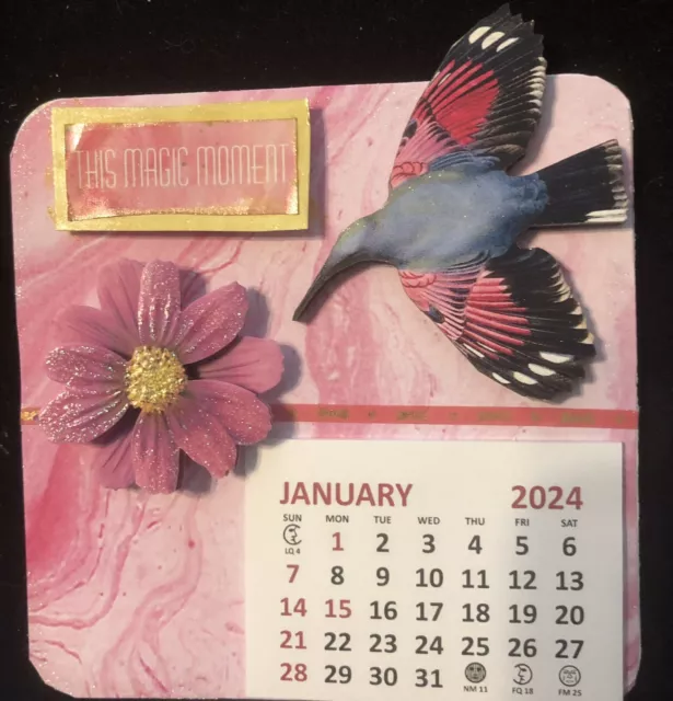 MINI CALENDAR 2024 Floral 8.50 PicClick