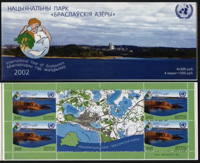 Weißrußland 2002 "Ökotourismus" Nationalpark, Markenheftchen booklet, MiNr MH 5