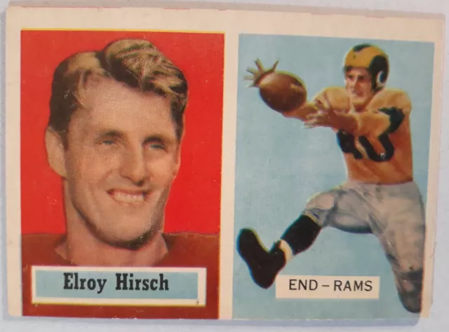 1957 Topps Elroy Hirsch Los Angeles Rams #46 HoF: EX+