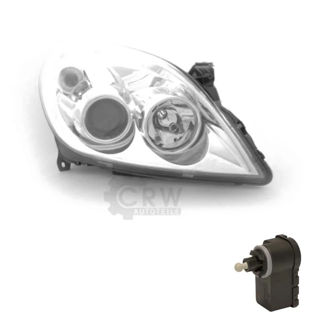 Halogen Headlight Right Opel Vectra C Year 08/05- Incl. Motor 1395327
