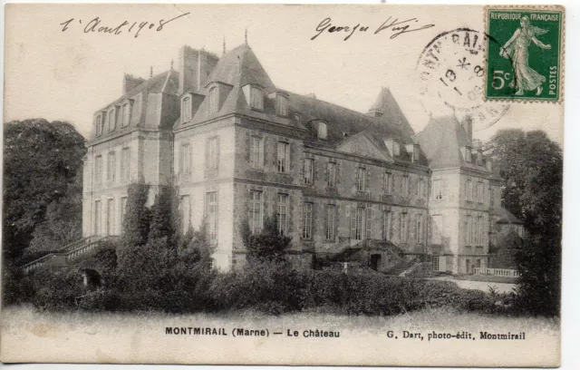 MONTMIRAIL - Marne - CPA 51 - le chateau