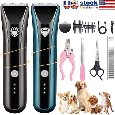HOT SALES Pet Hair Clipper Electric Cordless Dog Cat Hair Trimmer Grooming Kits