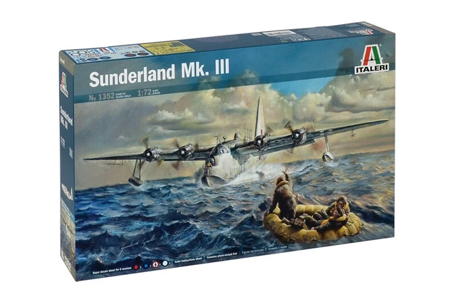 1:72 Italeri Sunderland Mk. Iii Kit IT1352 Model