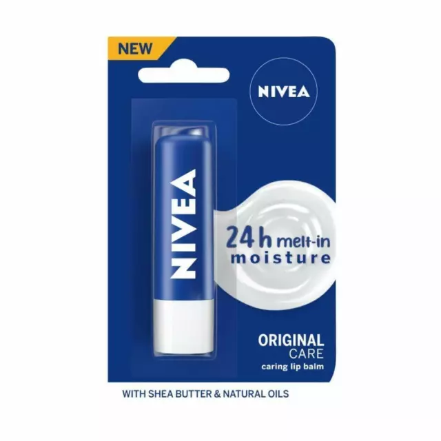 NIVEA Baume à lèvres, soin original, 4,8 g