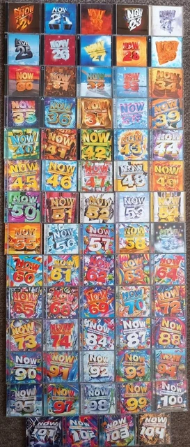 NOW THAT’S WHAT I Call Music CD's x 69 ranging from no. 20 up to no ...