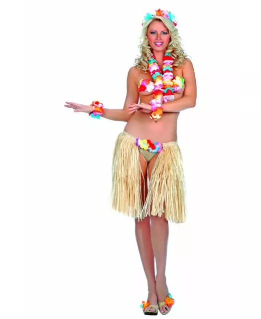 Hawaiian Hula Girl Luau Lady Grass Skirt by Karnival Costume Cosplay Size  Small