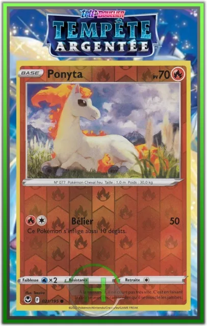 Ponyta Reverse - EB12:Silver Storm - 021/195 - Pokemon Card FR New