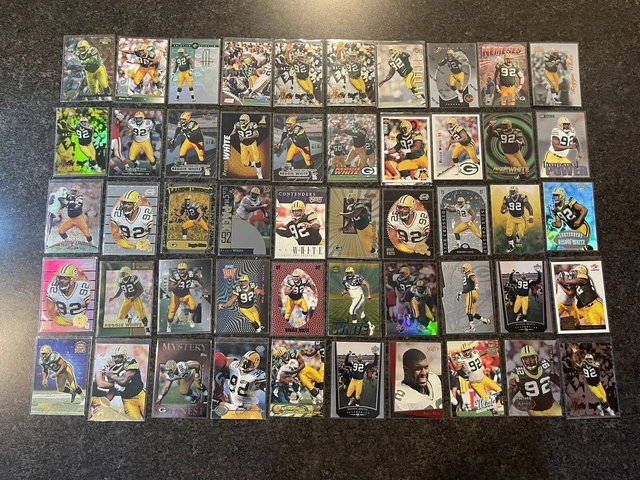 REGGIE WHITE - Huge 50-card lot! GREEN BAY PACKERS! HOF! FOOTBALL - HOF - NFL 💎