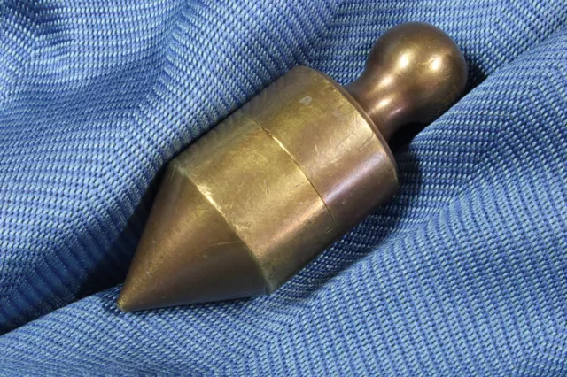 Plomada perico bronce. S.XX Bronze perico plumb bob.